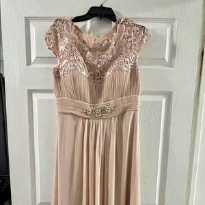 Blush bridesmaid dress